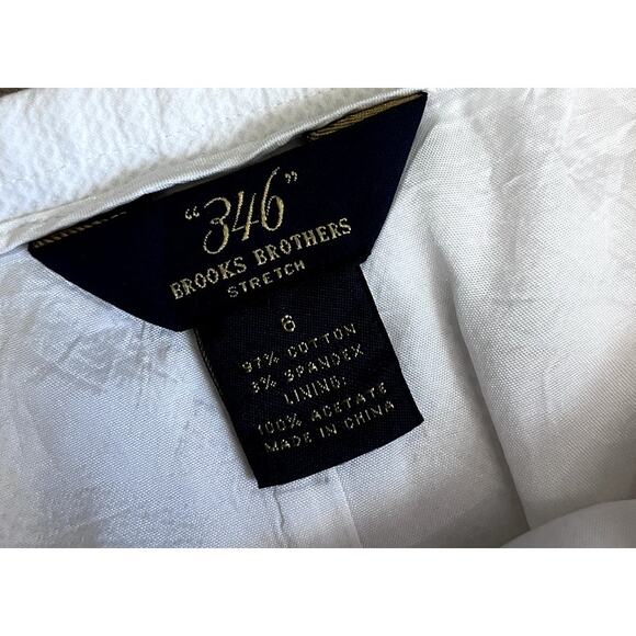 Brooks Brothers White Mini Skirt with Pink Embroidery - Picture 5 of 5